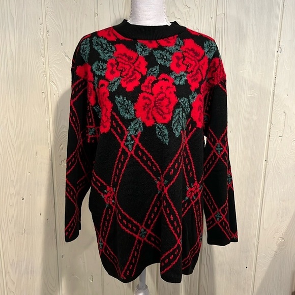 Basic Editions Sweaters - BASIC EDITIONS VINTAGE HOLIDAY Sweater/ Tunic Size 3X made in USA